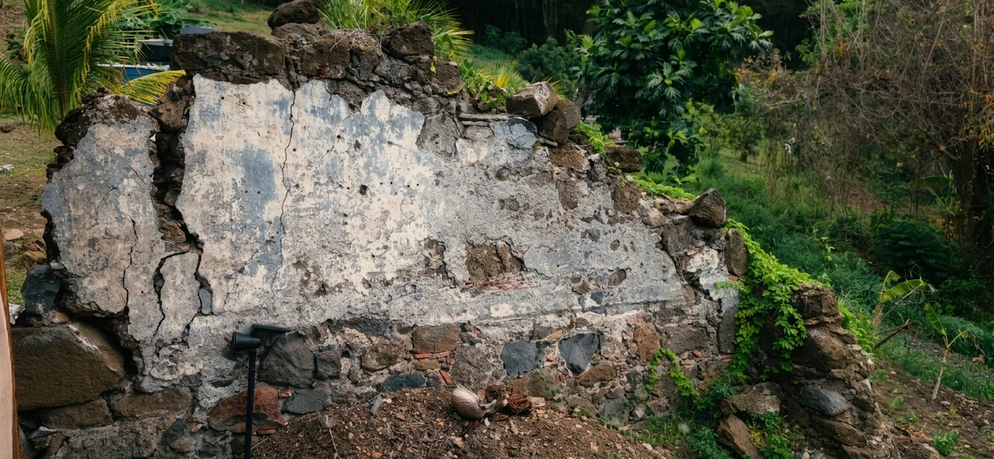 Les ruines familiales du domaine